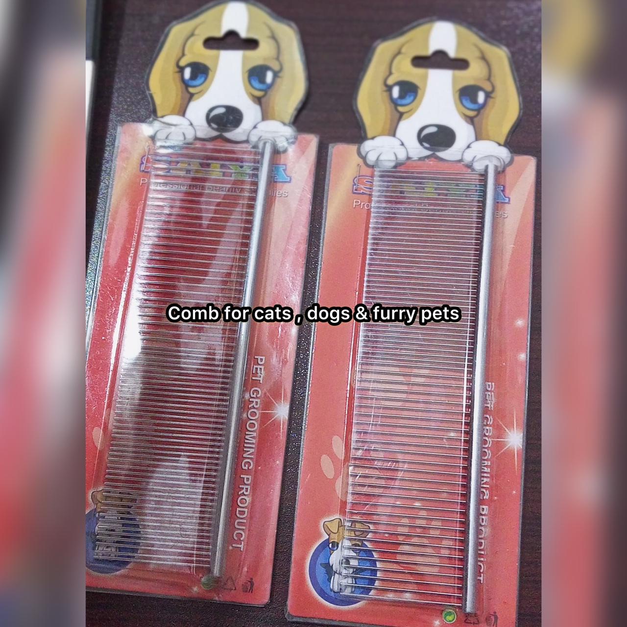 Stainless Steel Grooming Comb for Pets