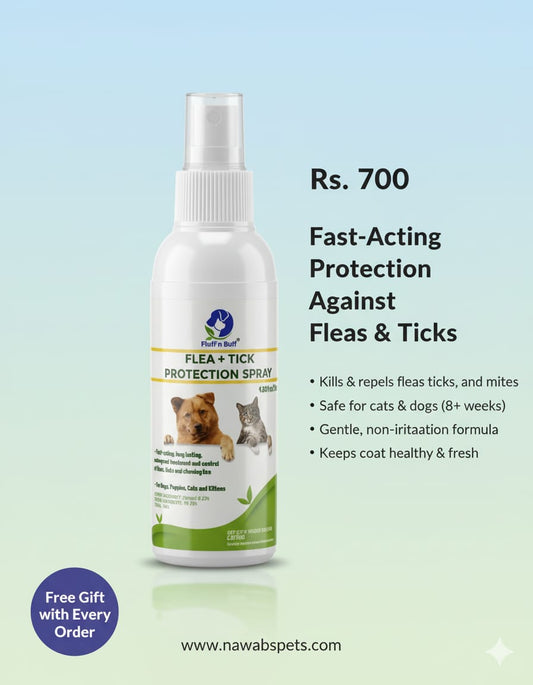 Fluff n Buff Flea + Tick Protection Spray – 120ml