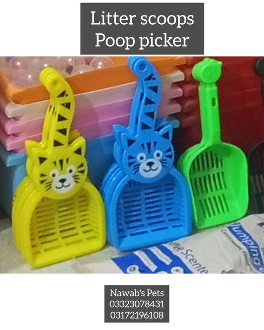 Durable Plastic Cat Litter Scoop – Lightweight, Easy Grip & Efficient Sifting