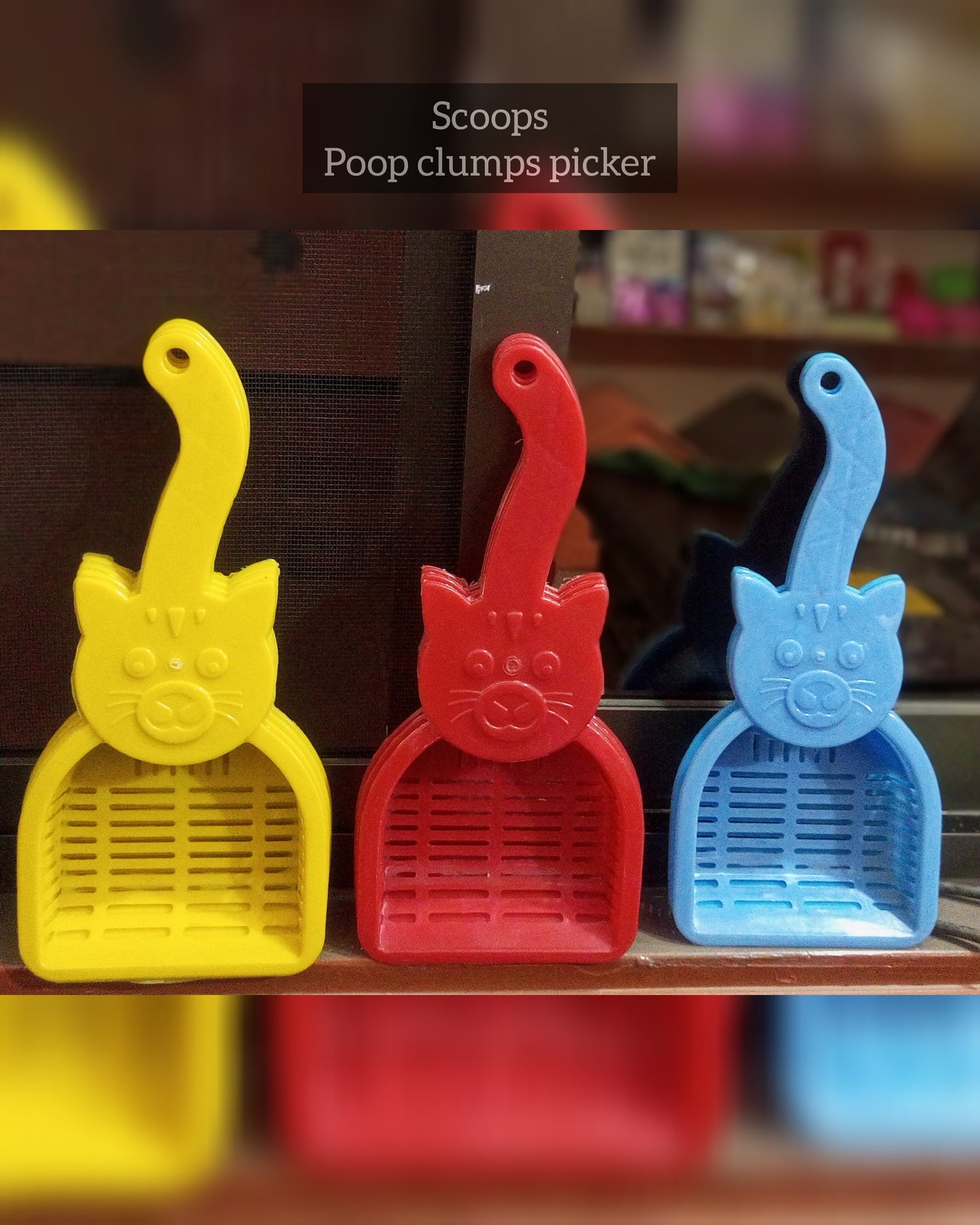 Durable Plastic Cat Litter Scoop – Lightweight, Easy Grip & Efficient Sifting