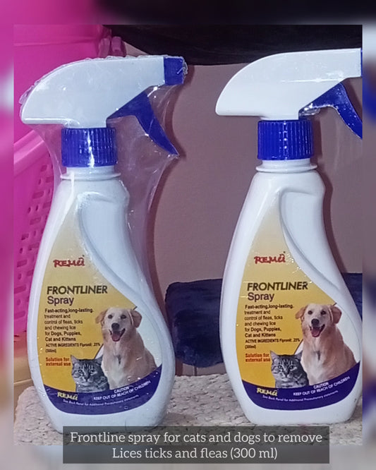 Remu Frontliner Tick & Flea Spray for Cats & Dogs – 300ml