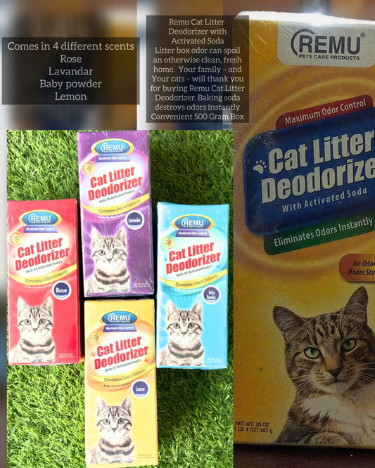Remu Cat Litter Deodorizer – Long-Lasting Freshness