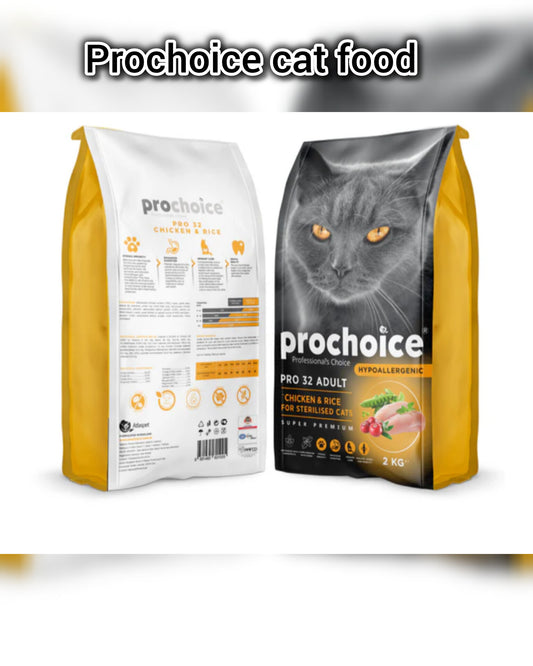 Pro Choice Sterilised Adult Cat Food – Chicken & Rice (PRO32)