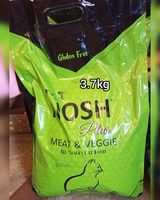 Pet Nosh Plus Gluten-Free Cat Food – Meat & Veggie, All Life Stages (3.7kg)