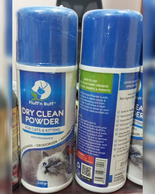 Fluff n Buff Dry Clean Powder for Cats & Dogs