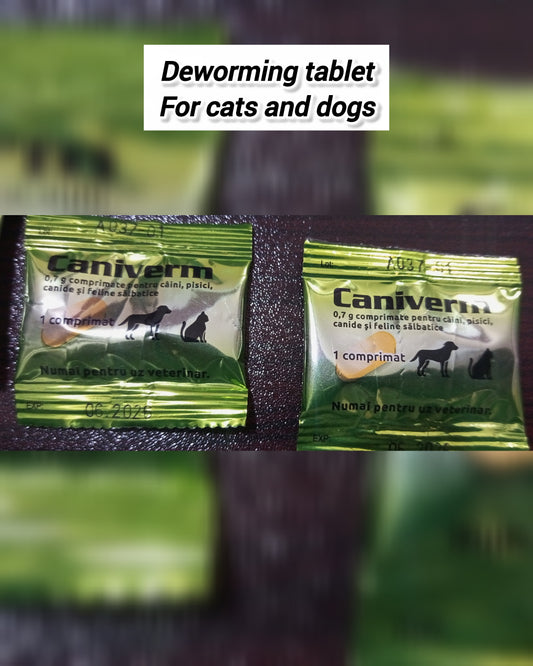 Caniverm 0.7 g – Broad-Spectrum Dewormer Tablet for Dogs & Cats