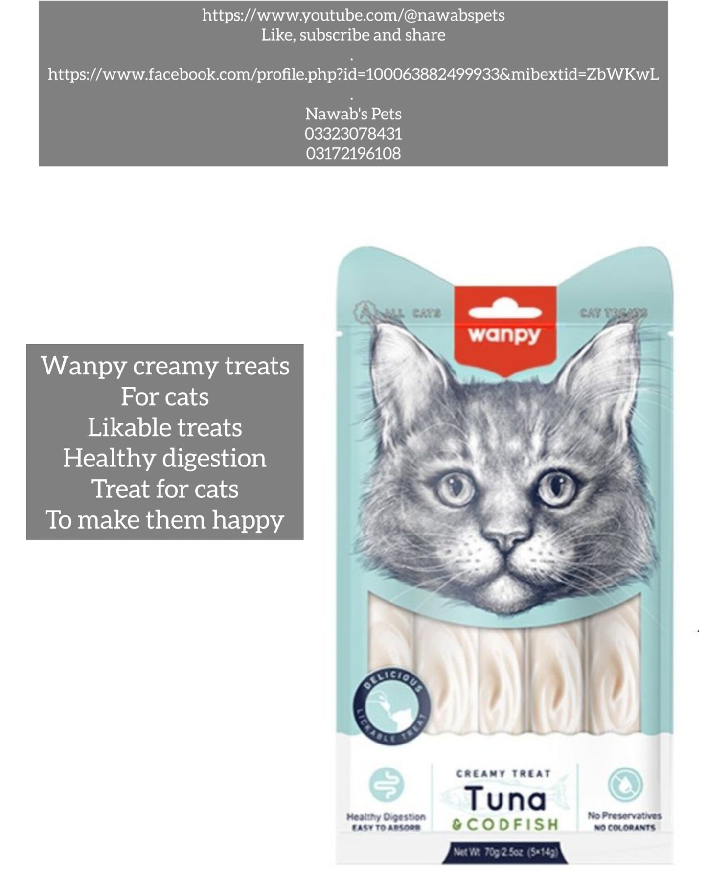 πΎ WANPY Creamy Treats for Cats β Lickable Snack Tubes πΎ