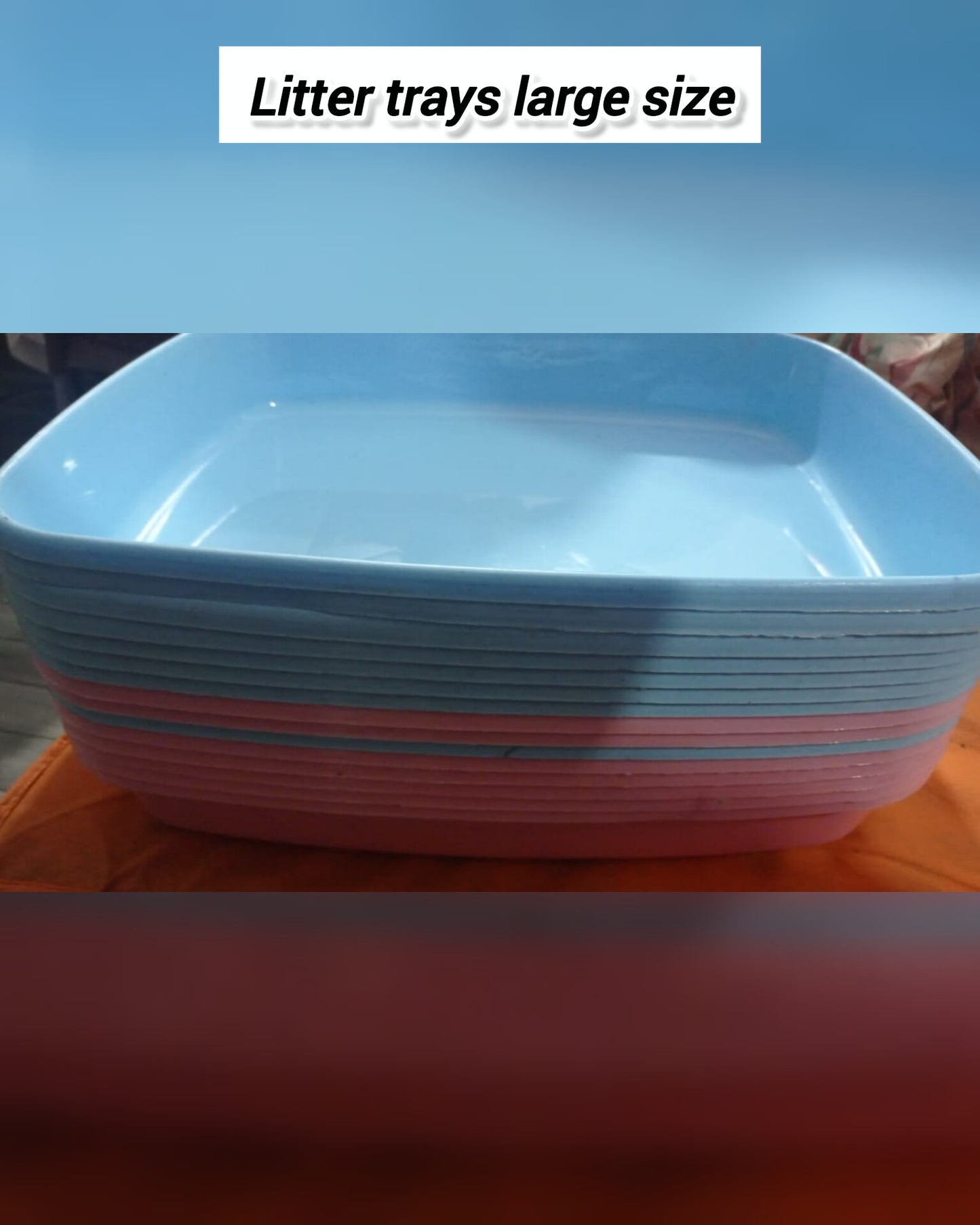 🐾 Cat Litter Tray – Easy Clean & Odor Control