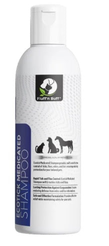 Fluff ’n Buff Ecotick Medicated Shampoo for Cats & Dogs 120ML