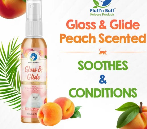 Fluff n Buff Gloss & Glide Spray – Shine & Detangle for Pets