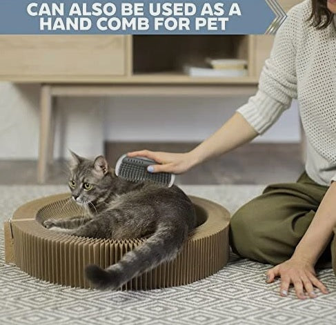 Cat Self Groomer Corner Wall Brush – Massage Comb for Cats & Kittens