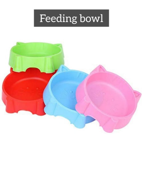 Cat Face Feeding Bowl – Cute Single Dish for Pets 🐾