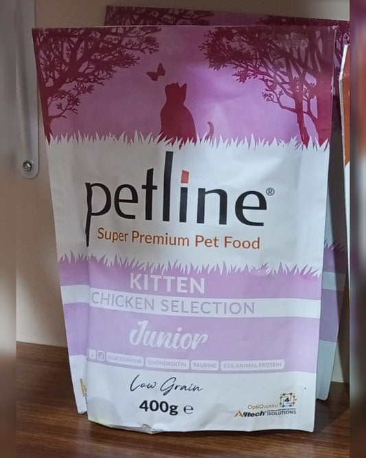 Petline Super Premium Kitten Junior Chicken Selection – 400g